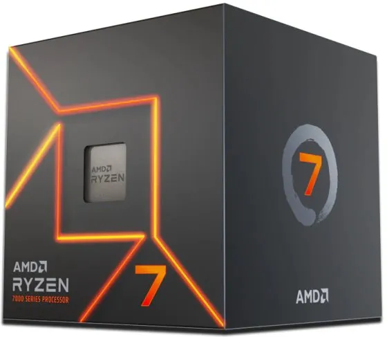 AMD Ryzen 7 7700 5nm SKT AM5 CPU; 8 Core/16 Thread Base Clock 3.8GHz; 32MB Cache; Radeon Graphics; Wraith Prism Cooler (100-100000592BOX)