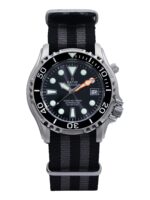 Ratio Free Diver Helium Safe Nylon Automatic Diver's 1066KE20-33VA-BLK-var-NATO1 1000M Men's Watch