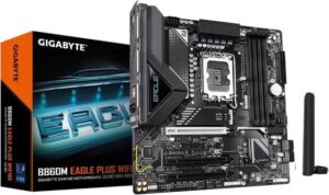 GIGABYTE Intel® B860 Chipset for LGA 1851; 2x DDR5; 2x M2; HDMI/DP; mATX. (GA-B860M-EAGLE-P-WIFI6E)
