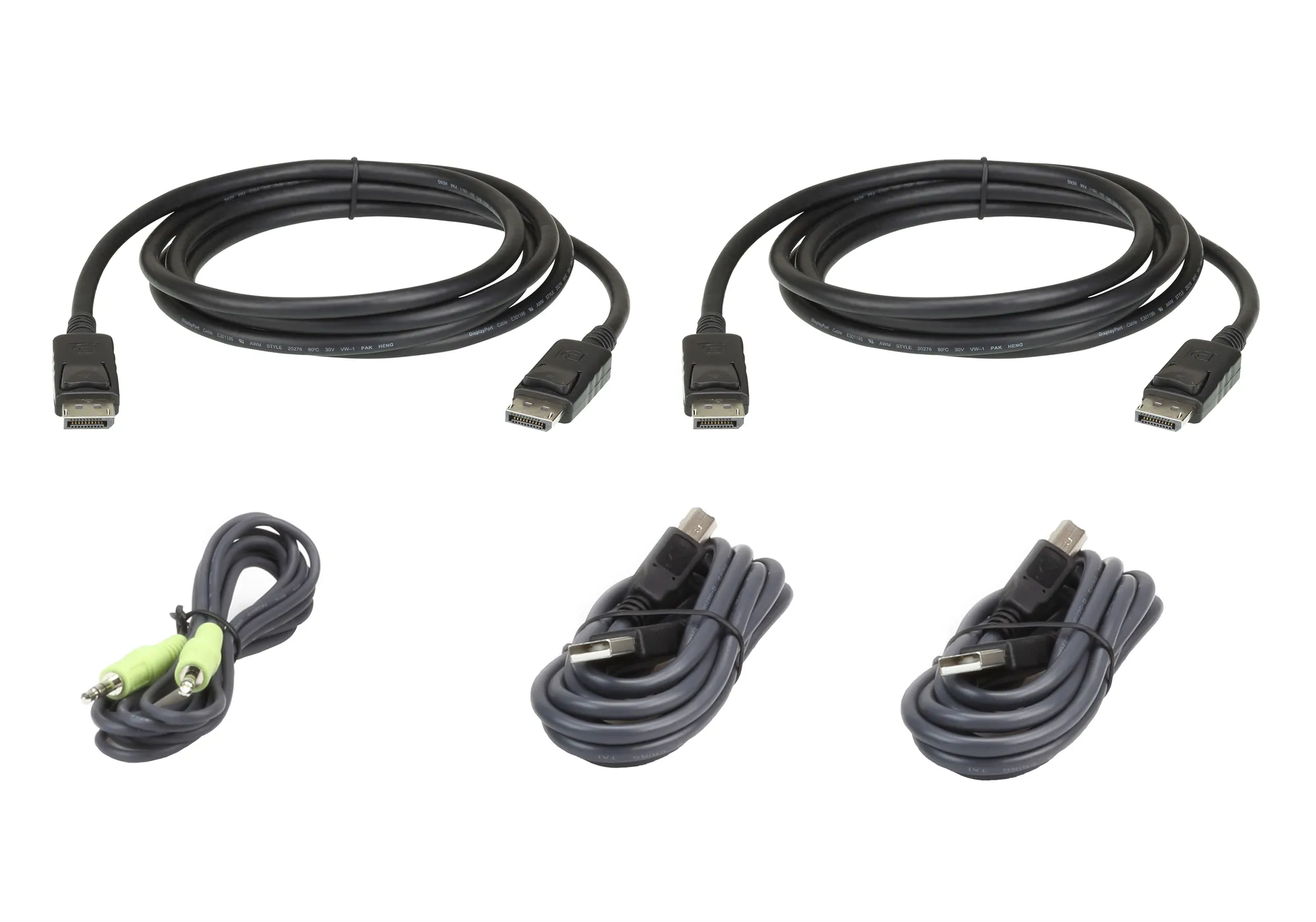 ATEN 1.8M Dual Display DisplayPort Secure KVM Cable Kit (2L-7D02UDPX5)