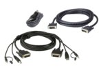 ATEN 1.8M USB DVI-D Dual Link Dual Display Secure KVM Cable Kit (2L-7D02UDX3)