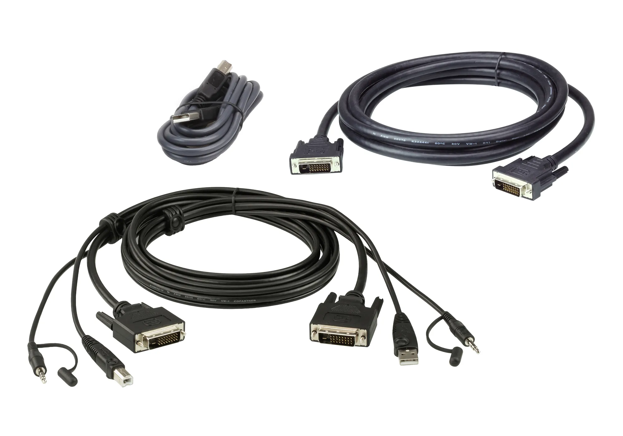 ATEN 1.8M USB DVI-D Dual Link Dual Display Secure KVM Cable Kit (2L-7D02UDX3)