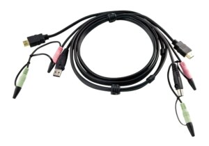 ATEN 1.8M USB HDMI KVM Cable with Audio (2L-7D02UH)