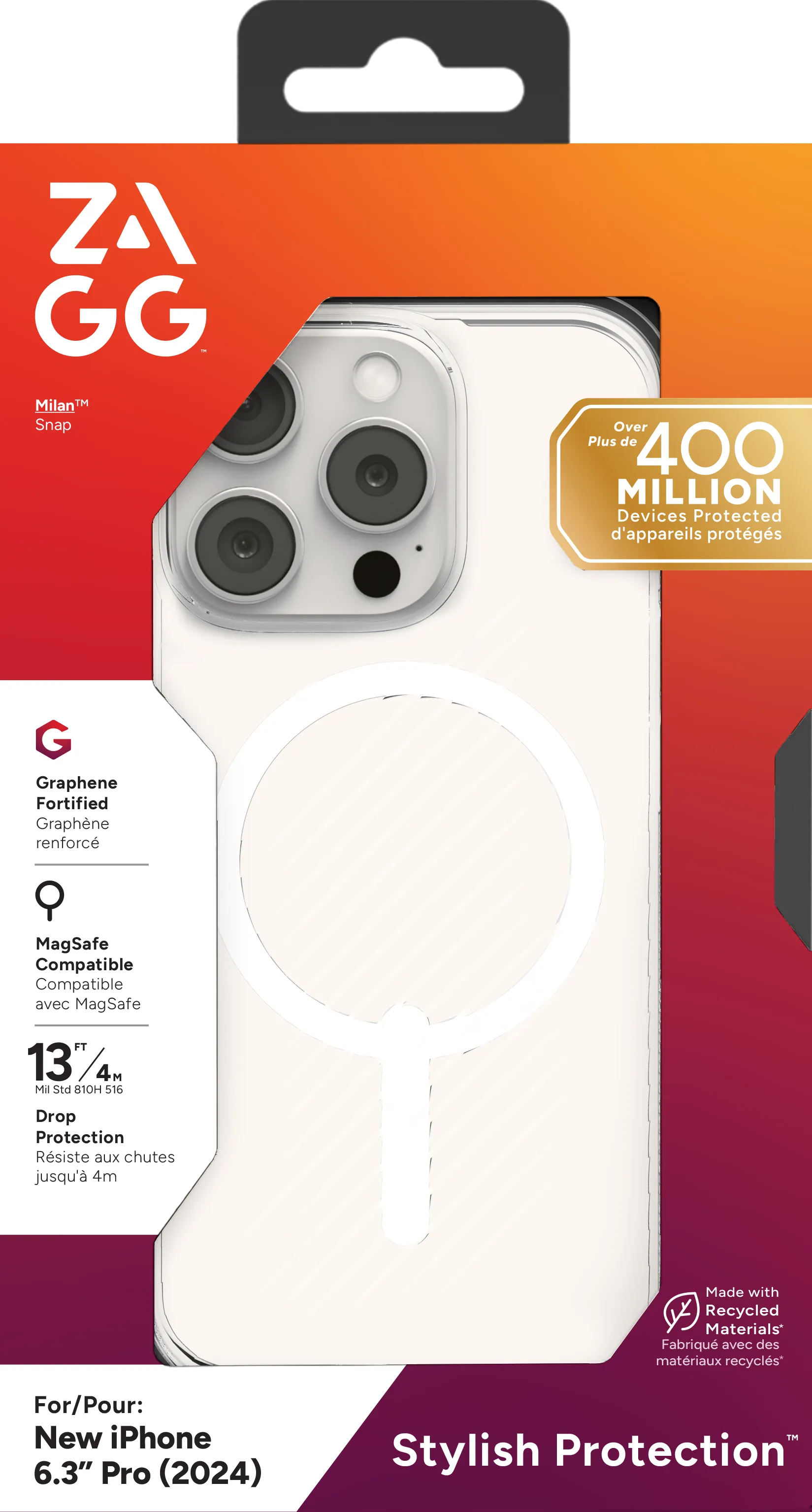 ZAGG Cases Luxe Snap Apple iP16 Pro  Clear (702315012)
