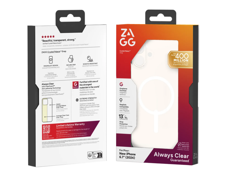 ZAGG Cases Crystal Palace Snap Apple iP16 Plus  Clear (702315043)