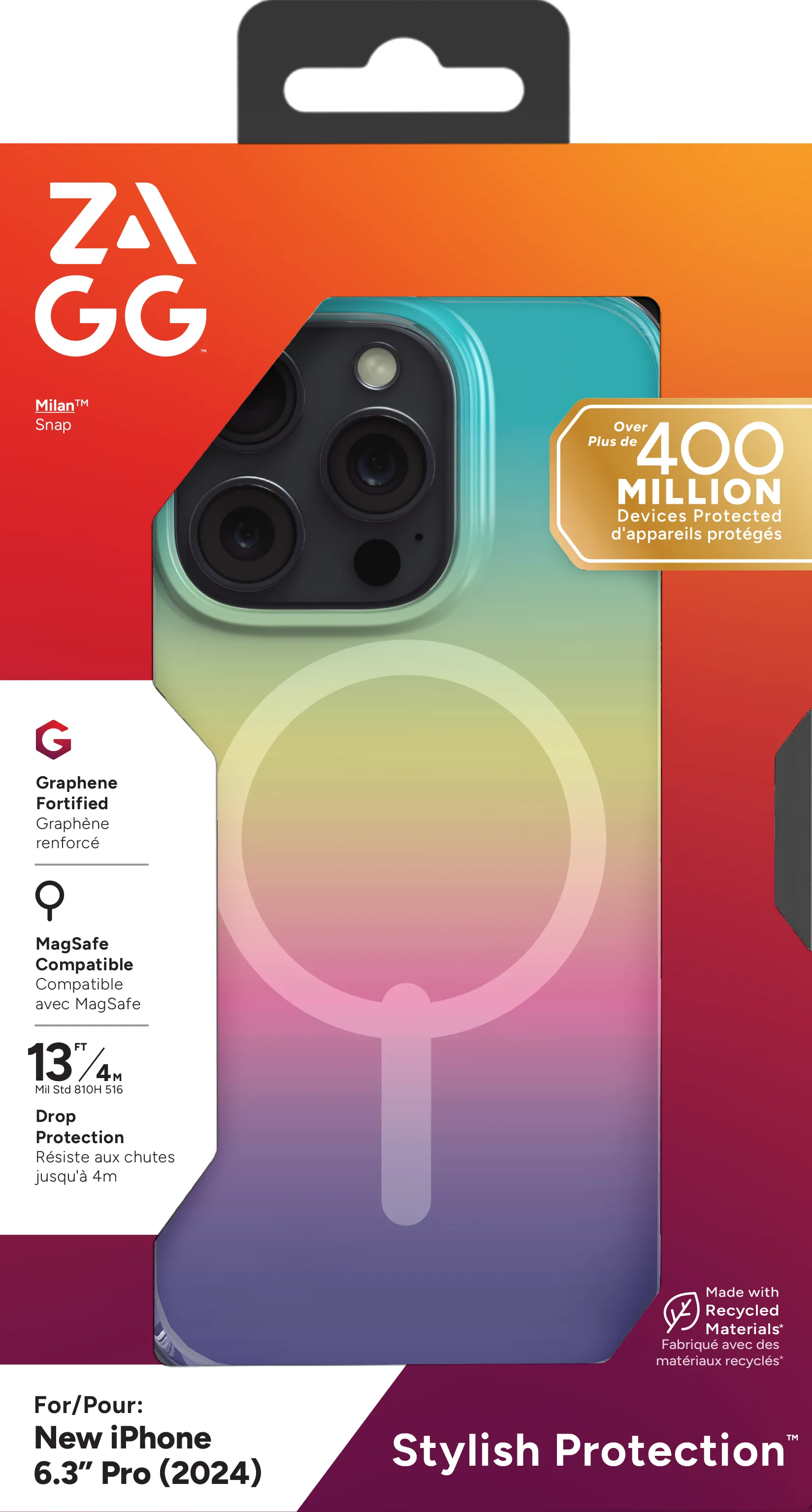 ZAGG Cases Milan Snap Apple iP16 Pro Iridescent (702315112)_2