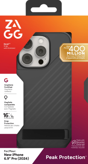 ZAGG Cases Denali Snap KS Apple  iP16 Pro Max  Black (702315253)