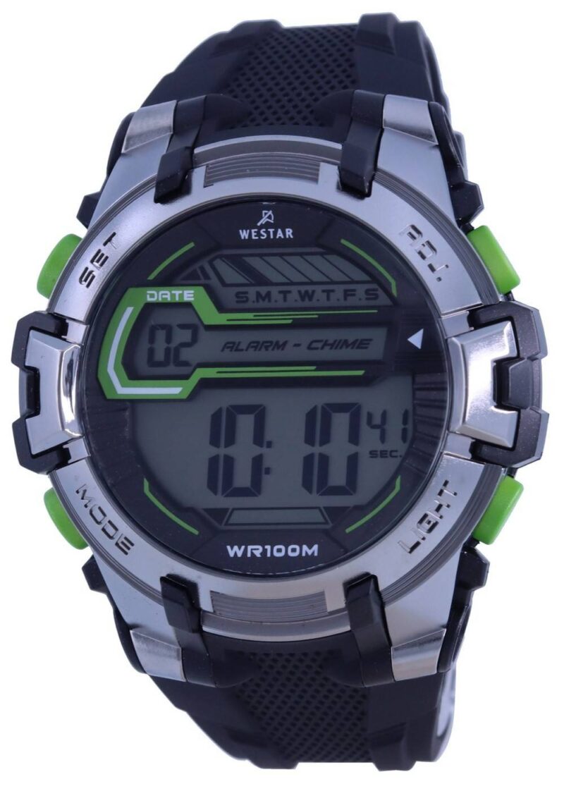 Westar Digital Polyurethane Strap Quartz 85005 PTN 001 100M Men's Watch