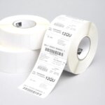 Zebra Label; Paper; 102x203mm; Thermal Transfer; Z-Perform 1000T; Uncoated; Permanent Adhesive; 76mm Core (880026-203)