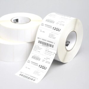 Zebra Label; Paper; 102x203mm; Thermal Transfer; Z-Perform 1000T; Uncoated; Permanent Adhesive; 76mm Core (880026-203)