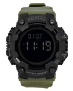 Invicta Activa Digital Army Green Polyurethane Strap Black Dial Quartz ACW1968-002 Men's Watch