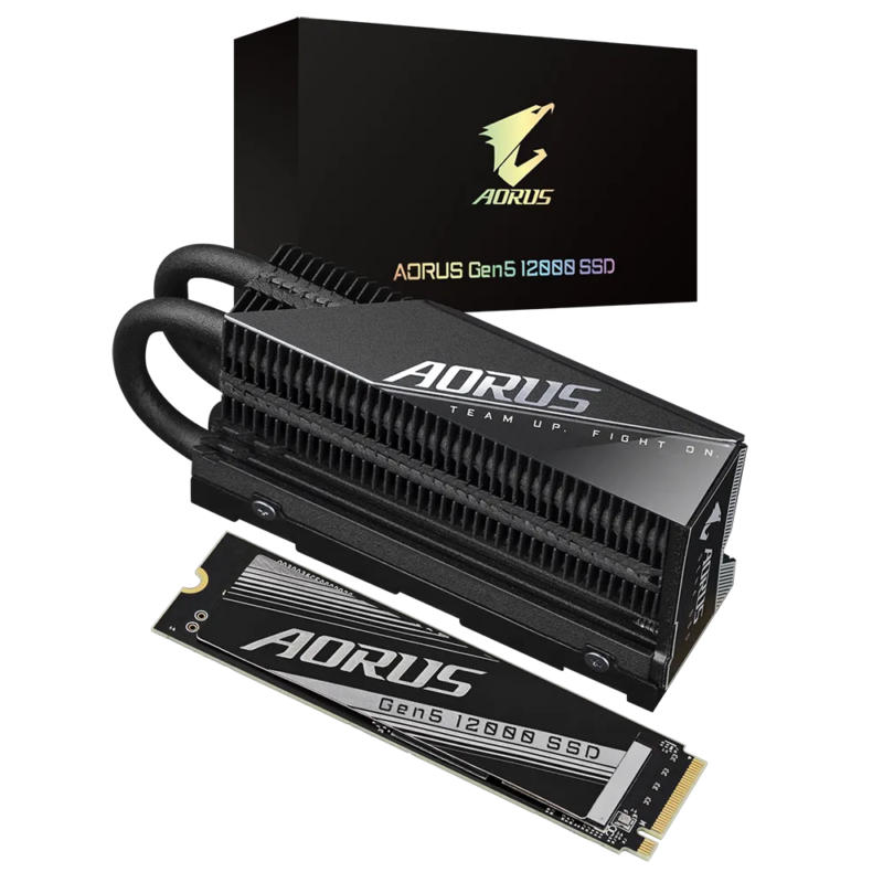 Gigabyte AORUS Gen5 12000 SSD 1TB read 11;700 MB/s; Write 9;500MB/s. (AG512K1TB)_1