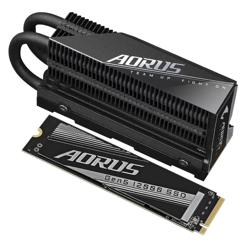 Gigabyte AORUS Gen5 12000 SSD 1TB read 11;700 MB/s; Write 9;500MB/s. (AG512K1TB)