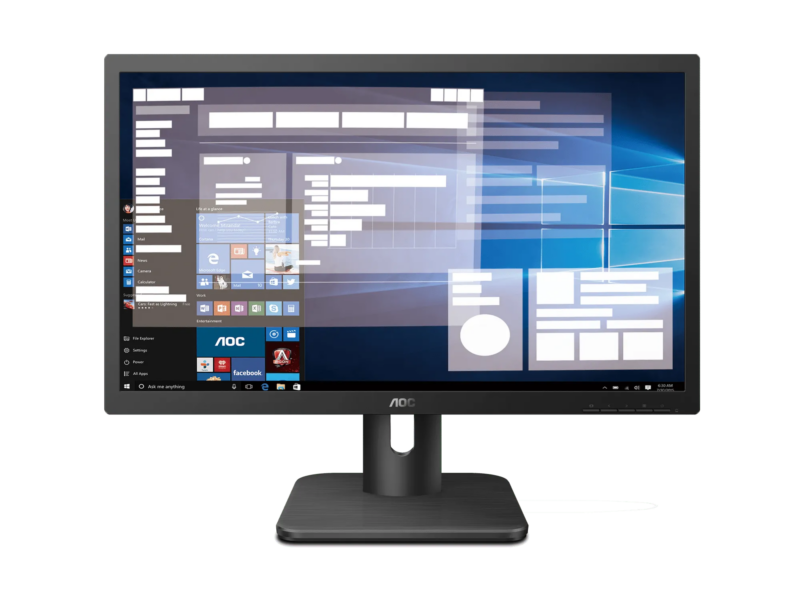 AOC 20E1H  Monitor|19.5 inch|TN HD+ 1600x900|HDMI|VGA|VESA|Flicker Free|Low Blue Mode|Internal Power Supply|3YR Warranty (AOC-20E1H)_1