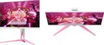 AOC AG275QXR AGON PINK Gaming Monitor|27 inch|IPS FHD 165Hz|1ms|HDMI DP|VESA|Flicker Free;| FreeSync Premium|3YR Warranty (AOC-AG275QXR)