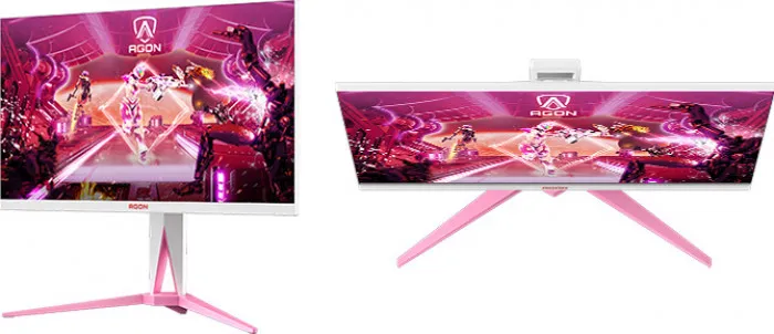 AOC AG275QXR AGON PINK Gaming Monitor|27 inch|IPS FHD 165Hz|1ms|HDMI DP|VESA|Flicker Free;| FreeSync Premium|3YR Warranty (AOC-AG275QXR)