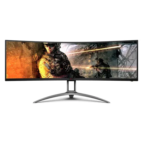 AOC AG493UCX2 AGON Gaming Monitor|Curved 49 inch|VDual QHD 5120x1440 165Hz|1ms|HDMI DP UCB-C|VESA|FreeSync Premiu|3YR Warranty (AOC-AG493UCX2)