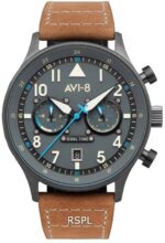AVI-8 Hawker Hurricane Carey Dual Time Orissa Grey Dial Quartz AV-4088-04 Men's Watch