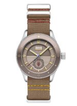 AVI-8 Flyboy Airmaster Sector Meca-Quartz Silver Feather Grey Nylon Strap Grey Dial AV-4112-03 Men's Watch
