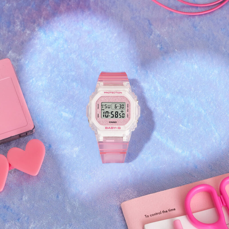 Baby-g 565 Glitter Crystals Serie - Pink (BGD-565GC-4ER) Women's Watch_4