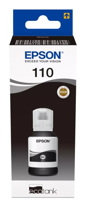 Epson 110 EcoTank Pigment black ink bottle (120 ml) (C13T03P14A)