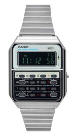 Casio Vintage Heritage Colors Digital Stainless Steel Quartz CA-500WE-7B Unisex Calculator Watch