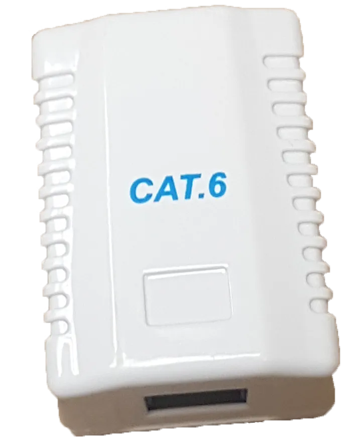 RCT- CAT6 WALLBOX SINGLE PORT (CAT6SWB)