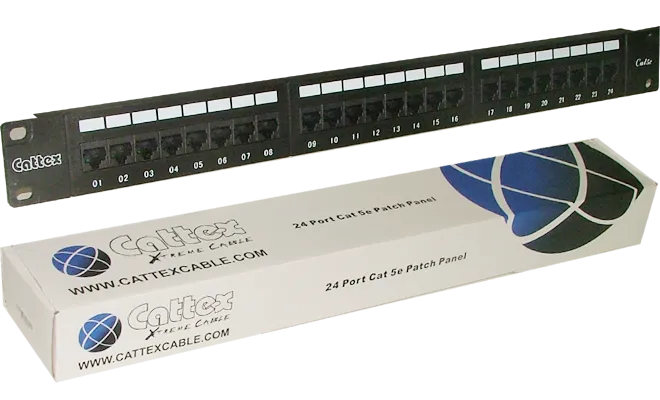 RCT 24 PORT CAT5E UTP PATCH PANEL (CATPATCH5E24)