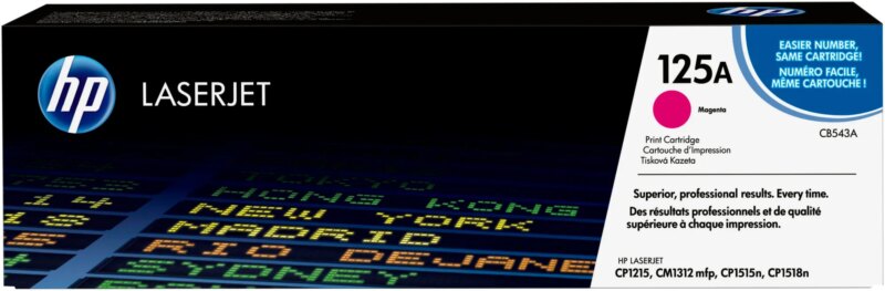 HP 125A Magenta Original LaserJet Toner Cartridge;1;400 pages. . (Colour LaserJet CLJ CP 1215/1515). (CB543A)_2