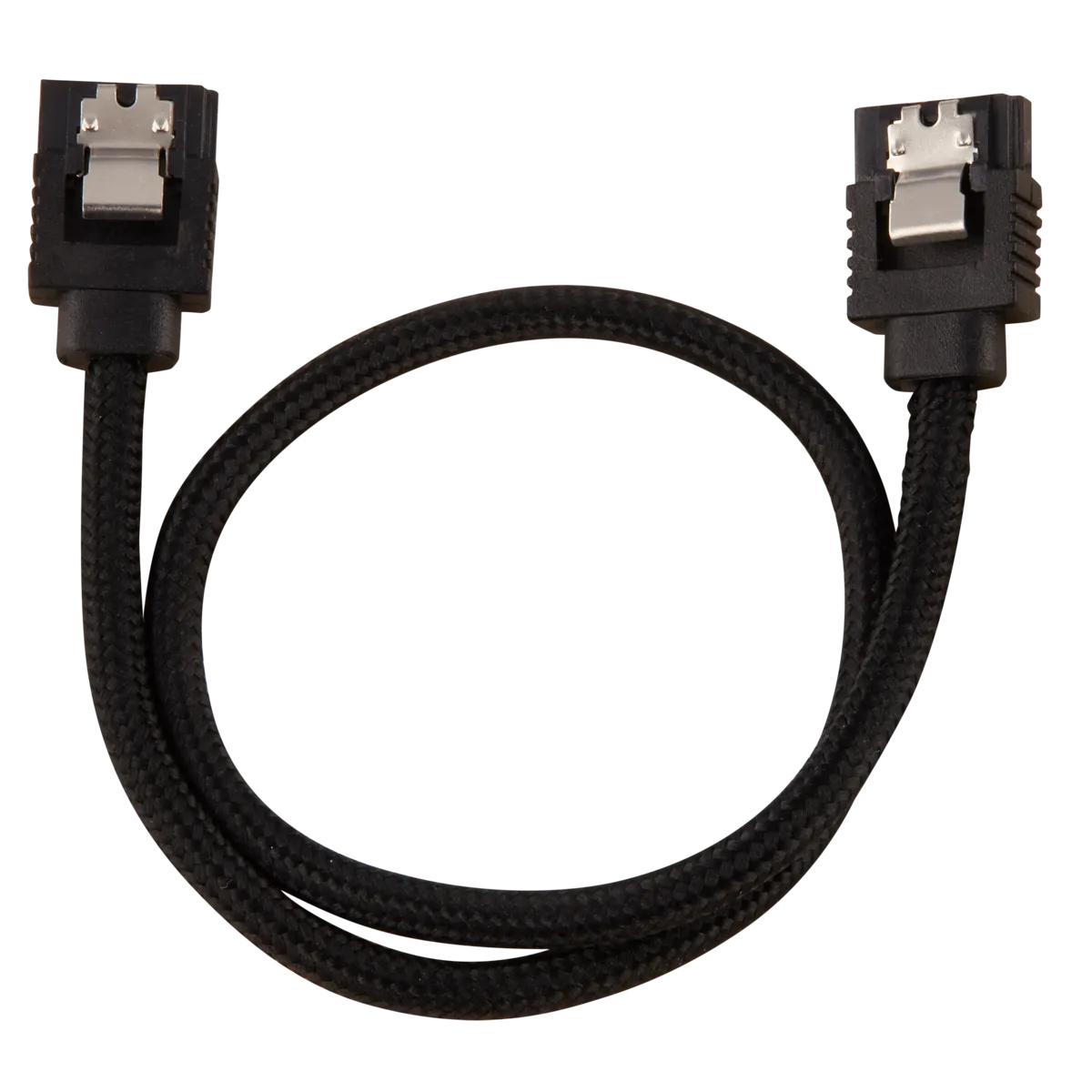 Corsair Premium Sleeved SATA Data Cable Set with Straight Connectors; Black; 30cm (CC-8900248)