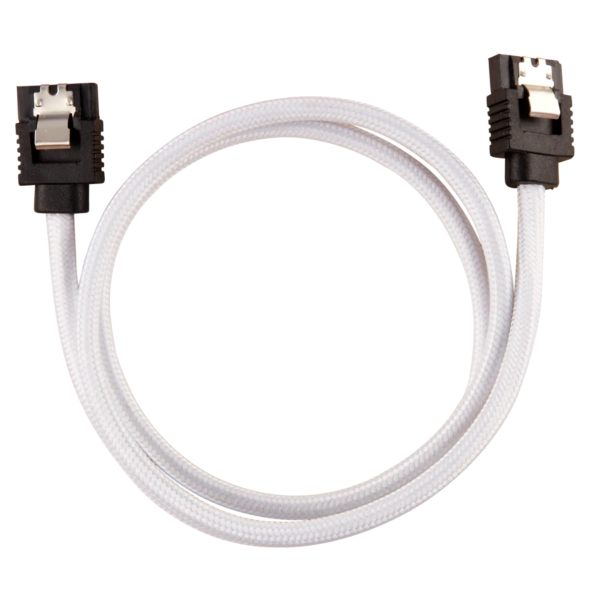 Corsair Premium Sleeved SATA Data Cable Set with Straight Connectors; White; 60cm (CC-8900253)