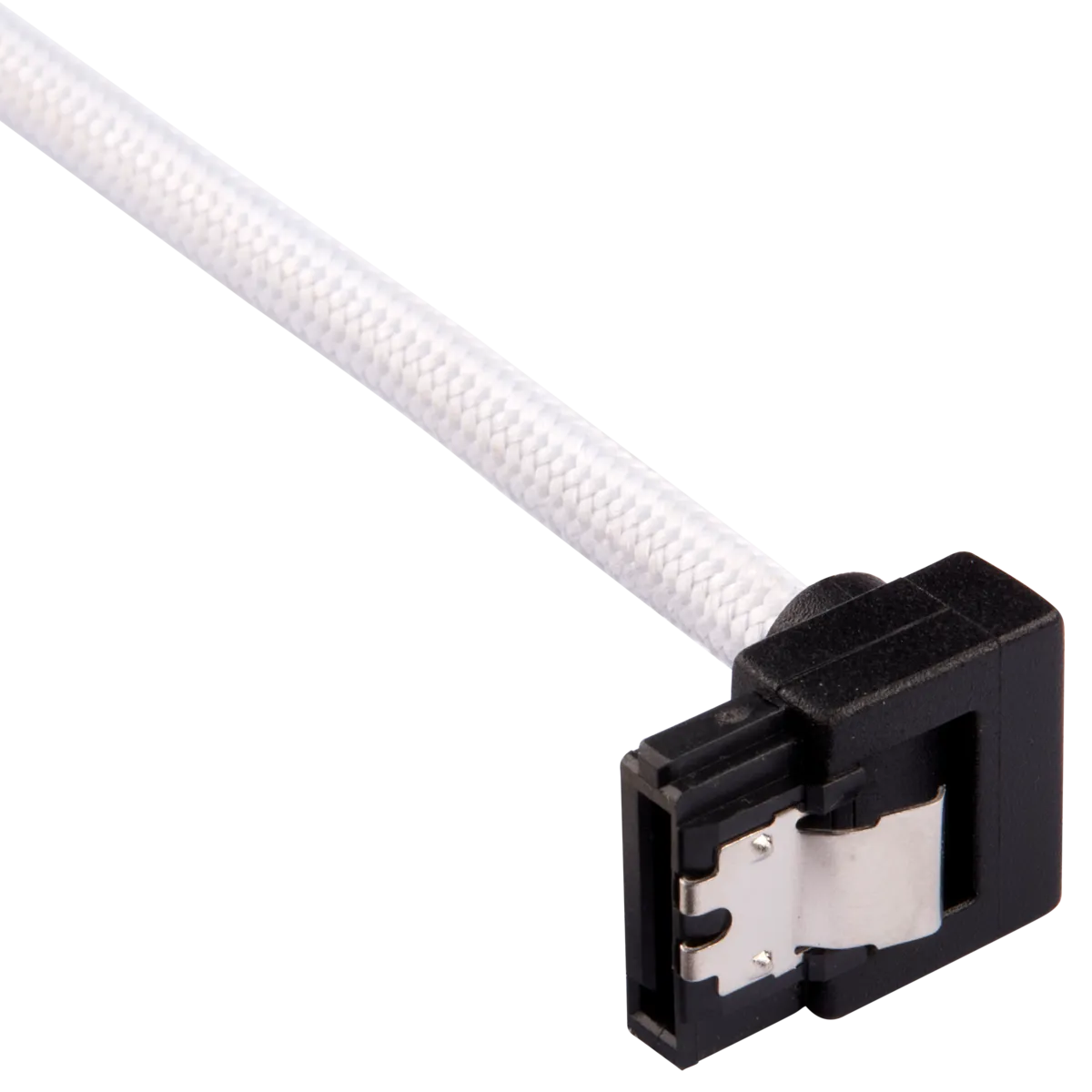 Corsair Premium Sleeved SATA Data Cable Set with 90° Connectors; White; 30cm (CC-8900279)