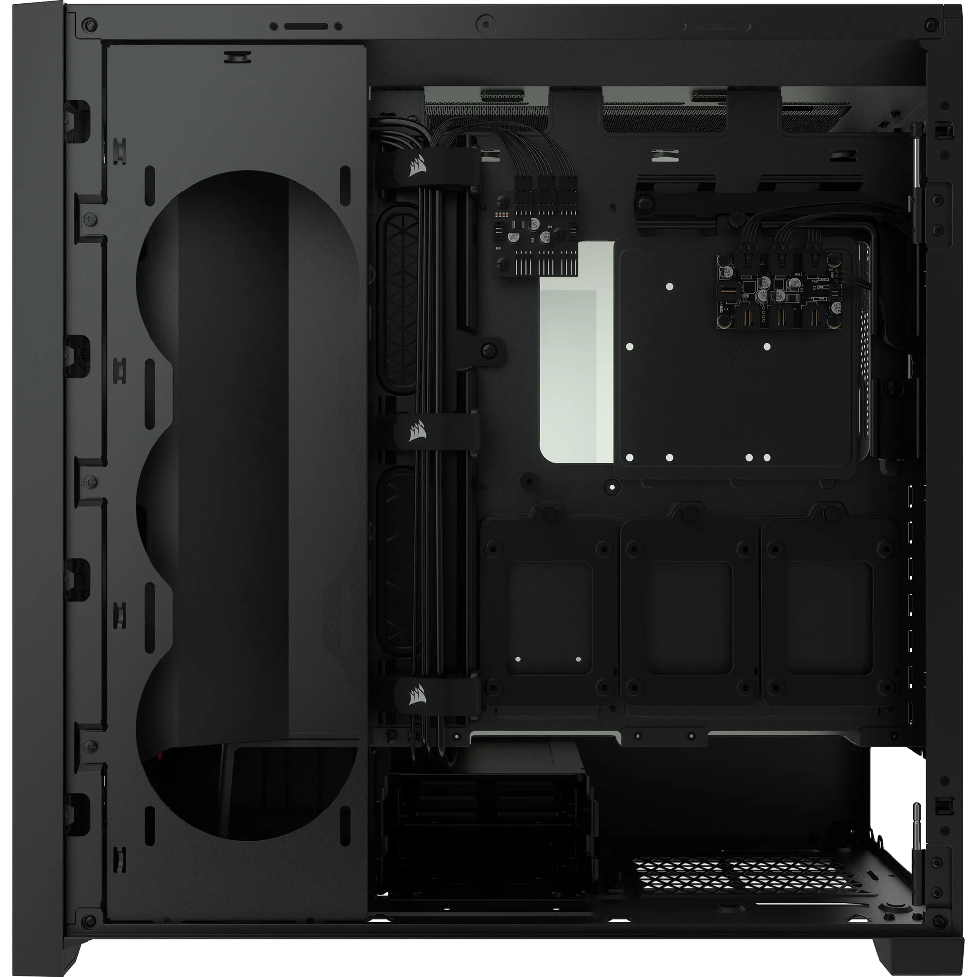 5000X RGB Black Tempered Glass Mid-Tower; 2x 3.5'' |  4x 2.5'' Drive Bays; Up to 360mm Radiator compatible; 3x 120mm fan incl (CC-9011212-WW)