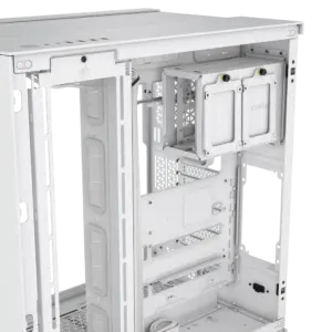 6500X Mid-Tower White Dual Chamber PC Case; 2x 3.5'' |  2x 2.5'' Drive Bays; Up to 360mm Radiator compatible; Supports BTF (CC-9011258-WW)