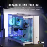6500X RGB Mid-Tower White Dual Chamber PC Case; 2x 3.5'' |  2x 2.5'' Drive Bays; 360mm Radiator compatible; 3x 120mm fan incl (CC-9011270-WW)_10