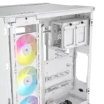 6500X RGB Mid-Tower White Dual Chamber PC Case; 2x 3.5'' |  2x 2.5'' Drive Bays; 360mm Radiator compatible; 3x 120mm fan incl (CC-9011270-WW)_12