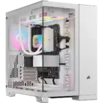 6500X RGB Mid-Tower White Dual Chamber PC Case; 2x 3.5'' |  2x 2.5'' Drive Bays; 360mm Radiator compatible; 3x 120mm fan incl (CC-9011270-WW)_4