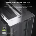 FRAME 4000D White Mid-Tower PC Case; 2x 3.5'' |  2x 2.5'' Drive Bays; Up to 360mm Radiator compatible; No Fans (CC-9011291-WW)_1