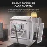 FRAME 4000D White Mid-Tower PC Case; 2x 3.5'' |  2x 2.5'' Drive Bays; Up to 360mm Radiator compatible; No Fans (CC-9011291-WW)_9