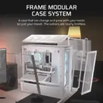 FRAME 4000D RS ARGB White Mid-Tower PC Case; 2x 3.5'' |  2x 2.5'' Drive Bays; Up to 360mm Radiator; 3x RS ARGB PWM Fans; (CC-9011297-WW)_4