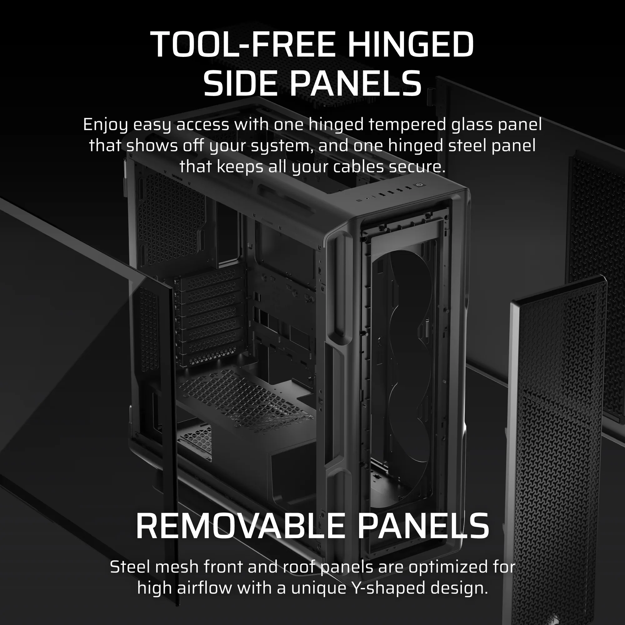 5000T Mid-Tower PC Case; Black (CC-9011300-WW)