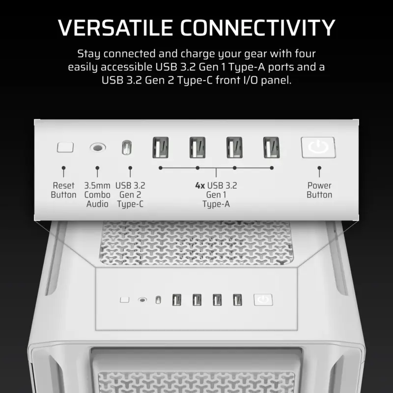 5000T Mid-Tower PC Case; White (CC-9011301-WW)