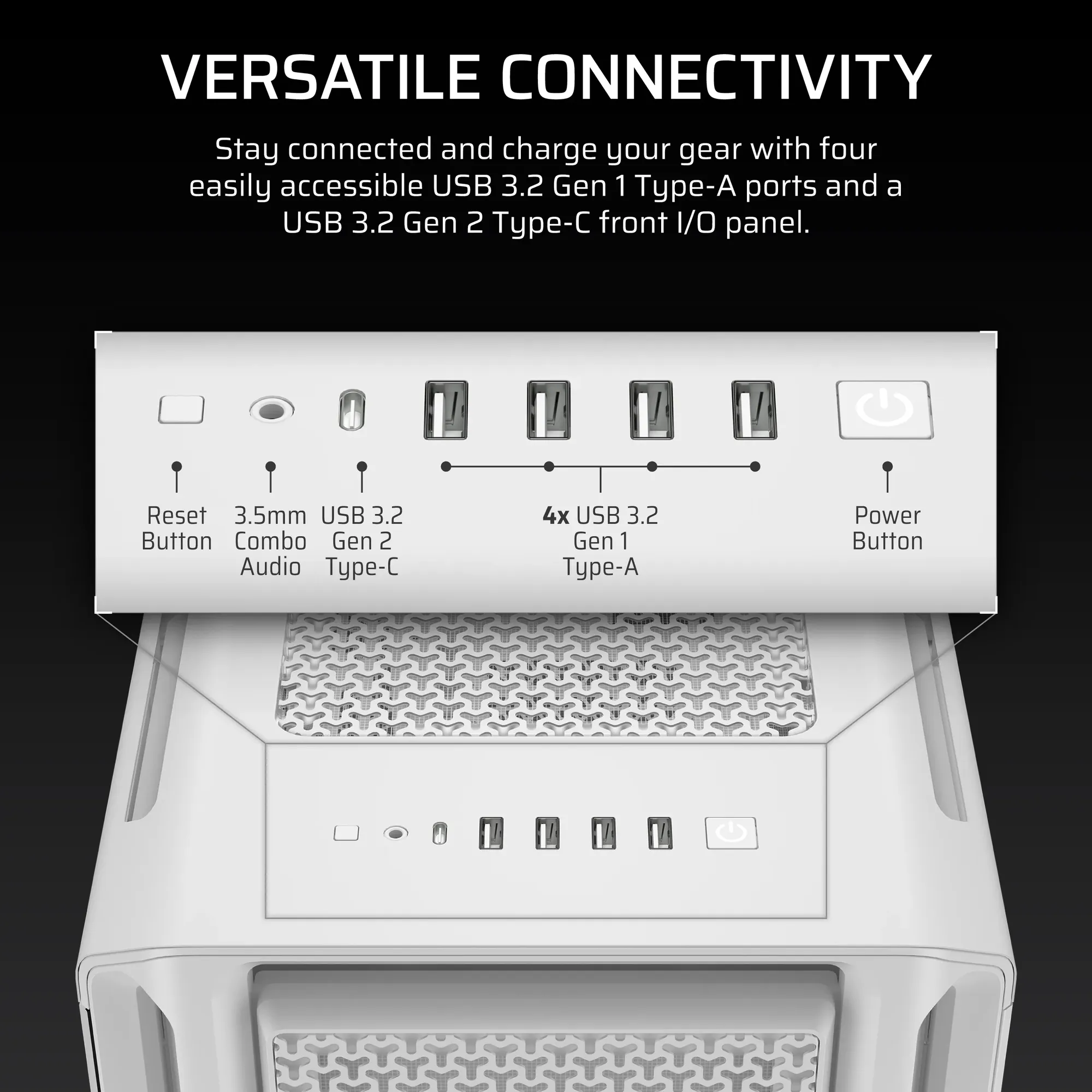 5000T Mid-Tower PC Case; White (CC-9011301-WW)
