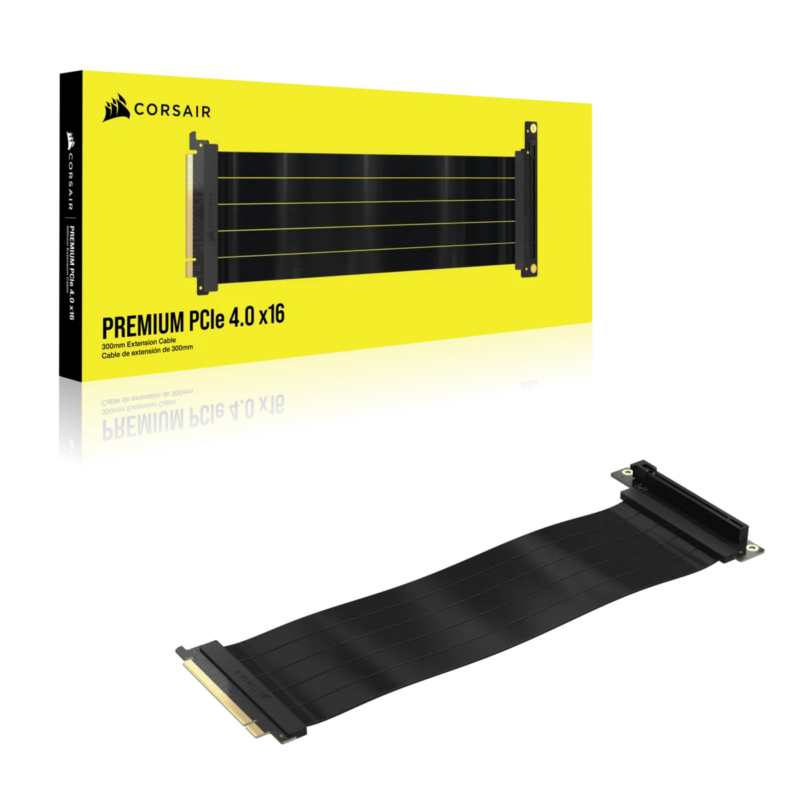 Corsair Premium PCIe 4.0 x16 Extension Cable; 300mm (CC-9310001-WW)_7