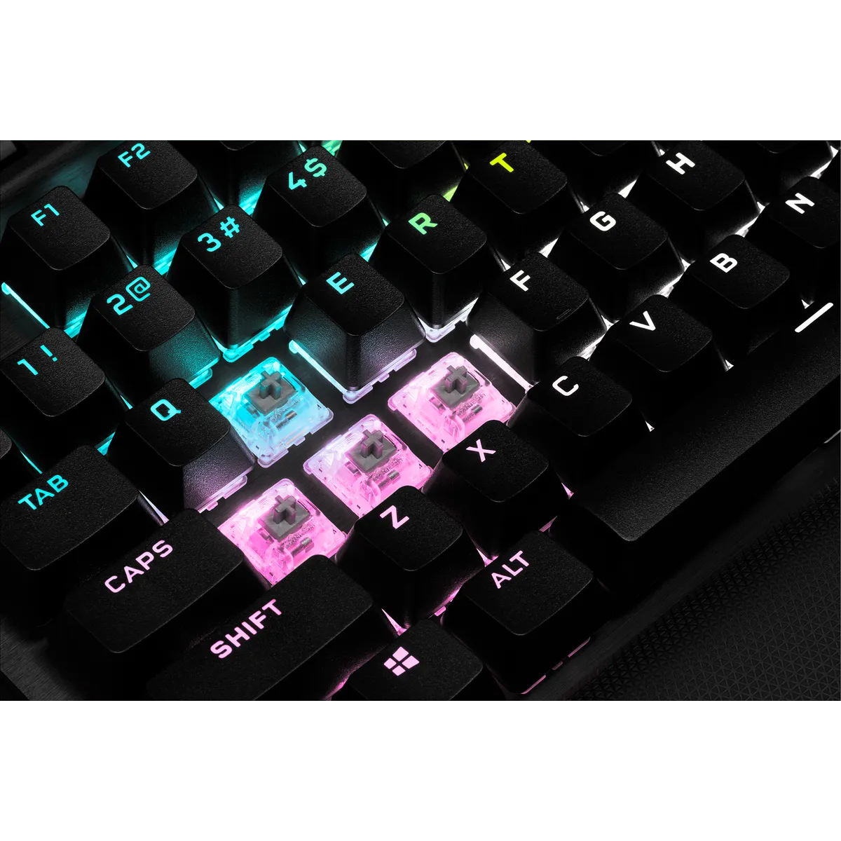 Corsair K70 RGB TKL Mechanical Gaming Keyboard; Backlit RGB LED; Cherry MX Speed Keyswitches; Black (CH-9119014-NA)