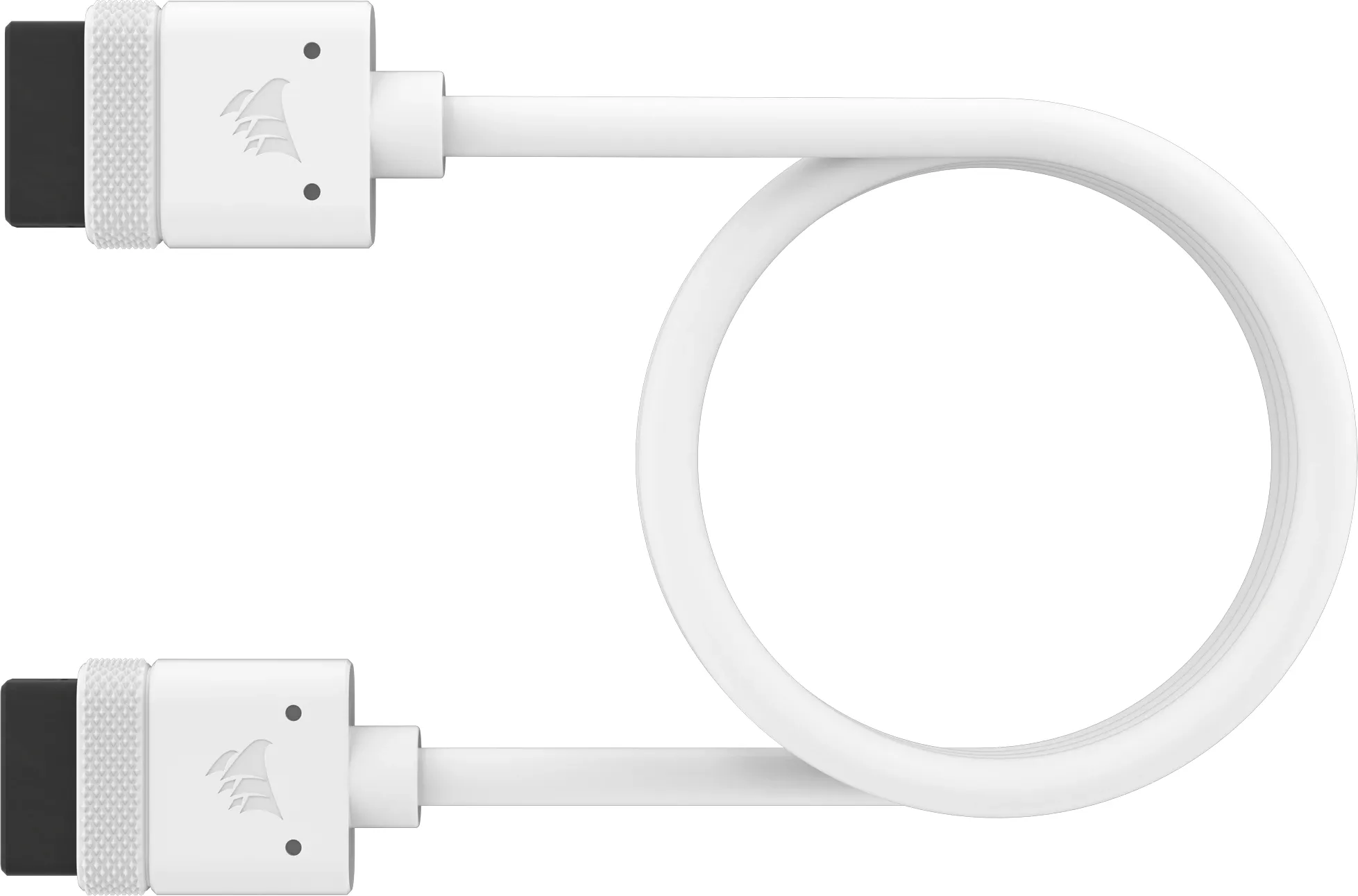 CORSAIR iCUE LINK Cable; 1x 600mm with Straight connectors; White (CL-9011127-WW)