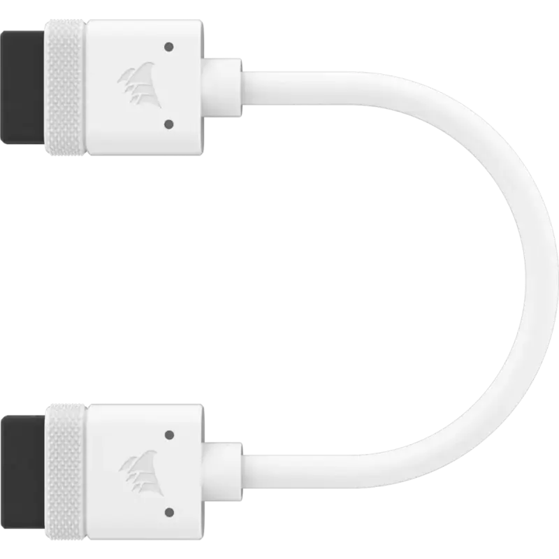 CORSAIR iCUE LINK Cable; 2x 100mm with Straight connectors; White (CL-9011129-WW)_5