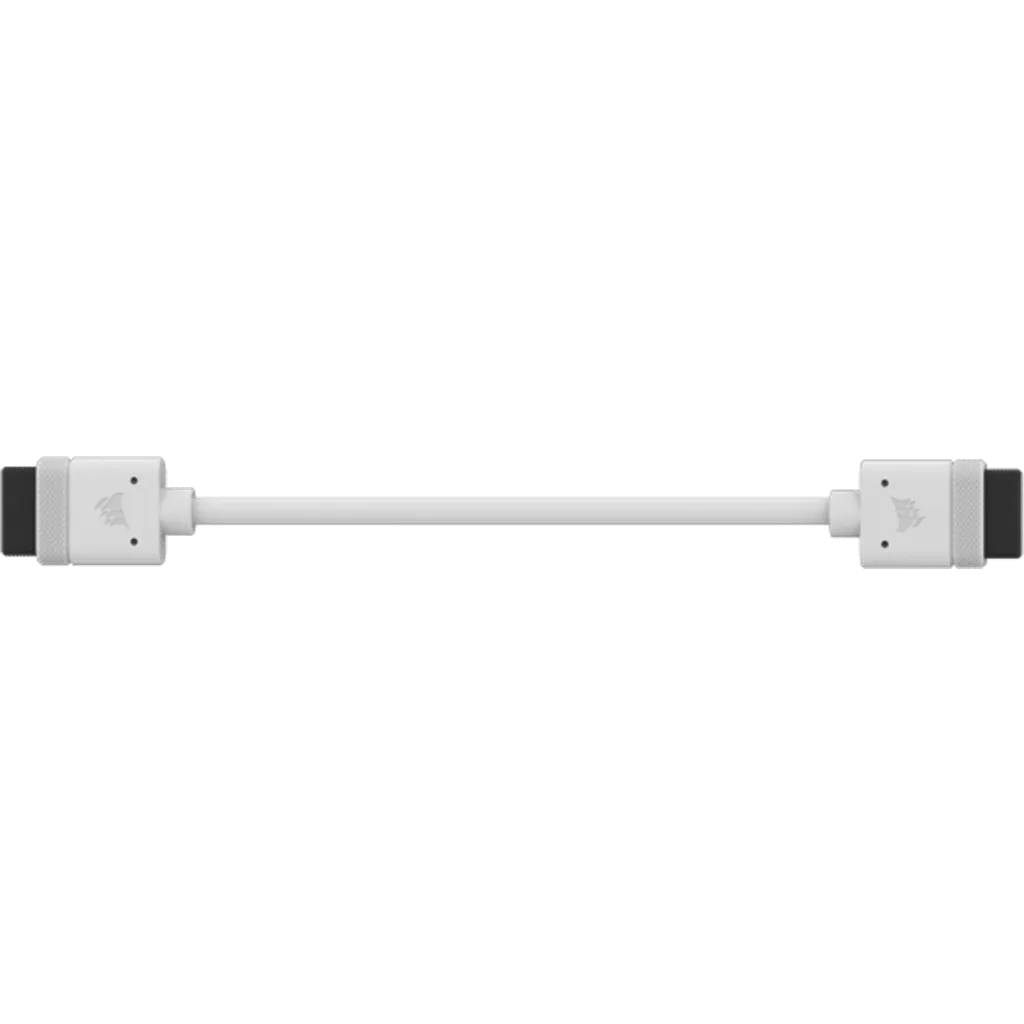 CORSAIR iCUE LINK Cable; 2x 100mm with Straight connectors; White (CL-9011129-WW)