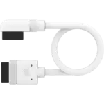 CORSAIR iCUE LINK Cable; 2x 200mm with Straight/Slim 90° connectors; White (CL-9011131-WW)
