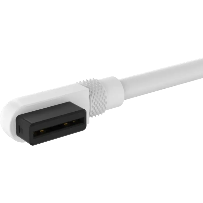 CORSAIR iCUE LINK Cable; 2x 200mm with Straight/Slim 90° connectors; White (CL-9011131-WW)_3